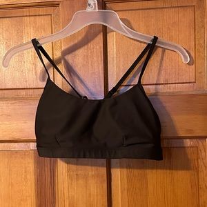 Alo Deep brown Cross Back Sports Bra